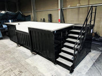 6 m schwarzer Containerpool