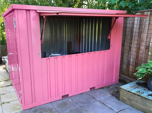 Zusammenklappbarer Stangenbehälter 3 x 2 m - Rosa RAL 3014